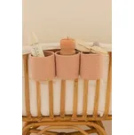 Úložné koše na postýlku Lorena Canals - 3 ks, růžové