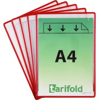 Tarifold Tarifold, samolepicí ochranné kapsy A4, nepermanentní, otevřené na kratší straně Barva: Černá