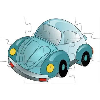 Puzzle Pelisport Puzzle A4 auto kreslené 35 dílků