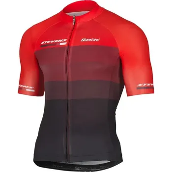 cyklistický dres Stevens Aero Equipe červeno/černý Krátký Rukáv dres XXL + DÁREK