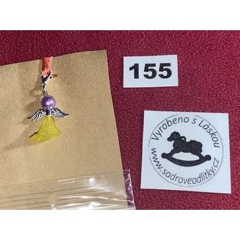 HandMade by VeJa Přívěšek - andílek pro štěstí/radost č.155