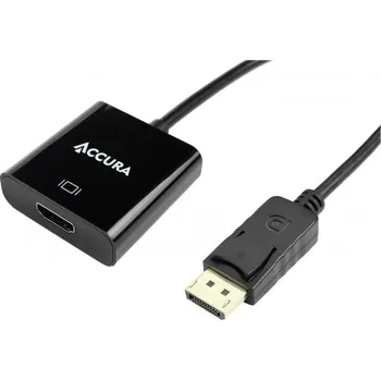 Video kabel Accura Displayport > HDMI M/F 0.1m ACC2256