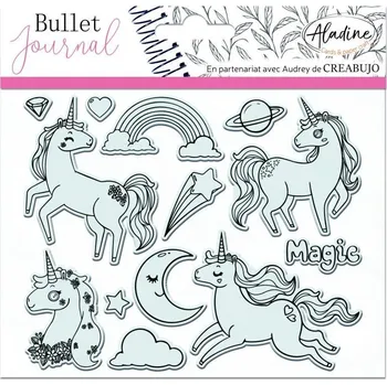 Dětské razítko Razítka Stampo Bullet Journal - Jednorožci