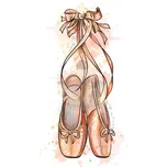 Caketools Jedlý papír "Baletní střevíčky" A4