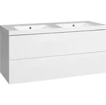 EBS Kuba Skříňka + umyvadlo 121 cm, bílá lesklá KUBA121B