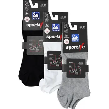 Pánské ponožky Hladké pánské ponožky Ag+ popel 39-41