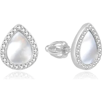 Šperk Beneto Nadčasové stříbrné náušnice s perletí AGUP2004S + 2 měsíce na vrácení zboží