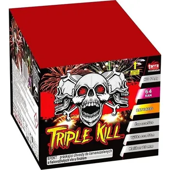 Tarra Ohňostroj - baterie výmetnic triple kill - 64 ran