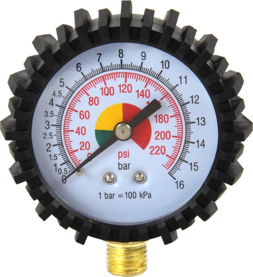 Profi Reifenfüller Mit Manometer Alu Luft Pistole Druckluftpistole OMG Neu
