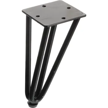 Nábytkové kování Industrid Nábytková nožka HAIRPIN 170 mm / Černá 170 mm
