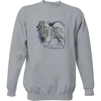 Pánská mikina Mikina bez kapuce Unisex s potiskem Německý špic vlčí pánské