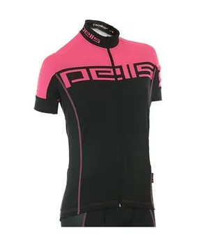 cyklistický dres Pells Fluo Lady Pink W černý/růžový L