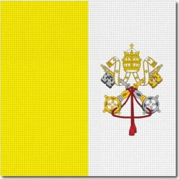 Vlajka Pelisport Vatikánská vlajka tištěná 4 x 4 cm