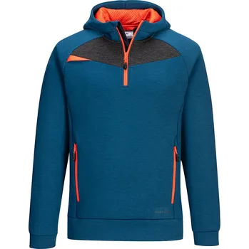 pracovní mikina PORTWEST DX467 mikina s kapucí, krátký zip Barva: tmavý tyrkys, Velikost: XXL 8006_XXL2