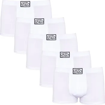 Pánská móda 5PACK pánské boxerky Styx klasická guma bílé (5Q1061) S Možnost vrácení zboží ZDARMA do 120 dnů!