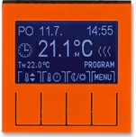 ABB LEVIT Termostat univerzální programovatelný (ovl. jednotka), oranžová/kouřová černá