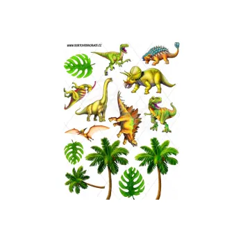 Jedlá dekorace na dort DINO, VARIANTA Jedlý papír 1376