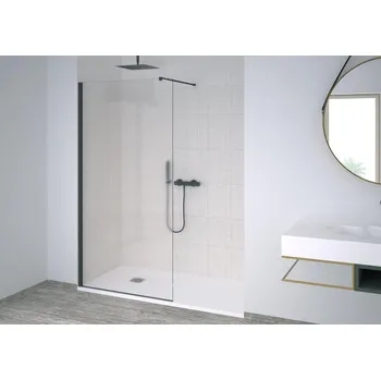 Hopa Be.Colors walk-in sprchová zástěna 148 - 150 x 200 cm rám černá sklo černé BBCO506492701