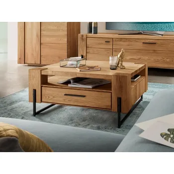 Konferenční stolek Dubový konferenční stolek z masivu ARTISAN dub přírodní