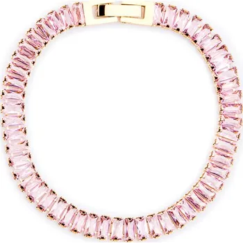 Náramek franco bene Pozlacený Crystal náramek - růžový | 1408