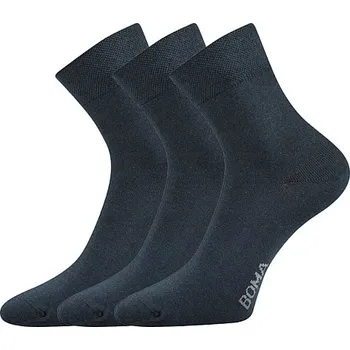 Pánské ponožky BOMA Ponožky slabé ZAZR jednobarevné TMAVĚ MODRÉ (3&nbsp;páry) 39-42 112861