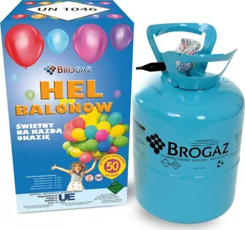 Helium do balónku Brogaz Helium do balónků 13,6 l + 50 ks balónků
