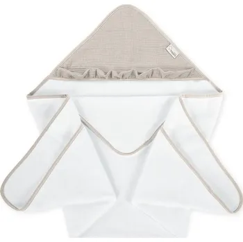 Albero Mio Osuška s kapucí Cotton Color (CC2) BÉŽOVÁ