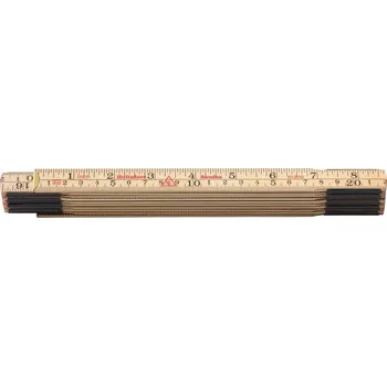 metr Skládací metr Birke 2mx17mm přírodní dělení palce/mm Hultafors