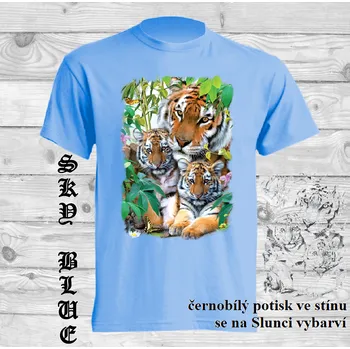 detske-bavlnene-tricko-uv-potisk-tygri-stin Barva: Sky blue - nebesky modrá, velikost: 152