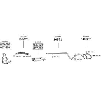 Filtr pevných částic filtr pevných částic Bosal 095-228
