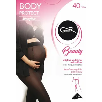 Dámské punčochy Dámské punčochové kalhoty GB BODY PROTECT - 40 DEN, Mikrovlákno nero 3-M