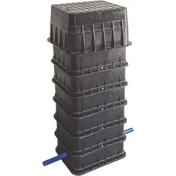 Kanalizační potrubí Vodoměrná šachta MODULO 1V A výškově nastavitelná 115 -130cm, poklop 12,5t s ventily