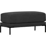 WOOOD Tmavě šedá látková podnožka Coulee 100 x 50 cm