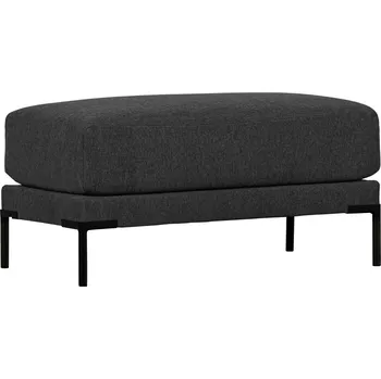 Taburet WOOOD Tmavě šedá látková podnožka Coulee 100 x 50 cm