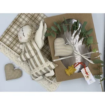 Kosmetická sada Dárková sada béžový kanafas