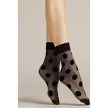 Silonkové vzorované ponožky Fiore Virginia G 1080 20 den Velikost: ONE SIZE, Barva: Černá