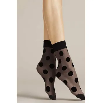 Dámské ponožky Silonkové vzorované ponožky Fiore Virginia G 1080 20 den Velikost: ONE SIZE, Barva: Černá