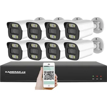 Kompletní kamerový systém PoE IP 8 kamerový set XM-814B 4MPx, CZ menu