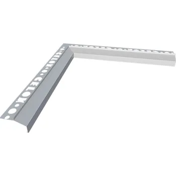 Kout k balkonové liště MINI (Kout MINI - 250x250 mm, přírodní hliník | šedý RAL 7035 | antracit RAL 7016)