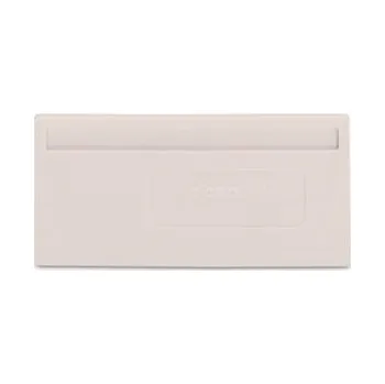 modulární přístroj a rozvaděč Přepážka tloušťka 2 mm s přesahem světle šedá WAGO 280-357