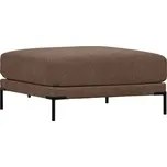 WOOOD Tmavě hnědá látková podnožka Coulee 100 x 100 cm