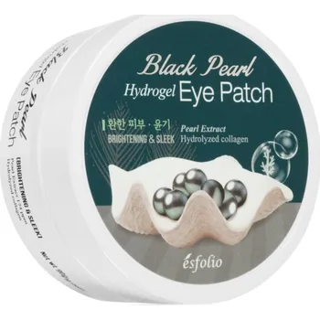 Péče o oční okolí esfolio Black Pearl hydrogelové polštářky na oční okolí 60 ks