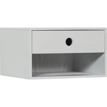 Noční stolek WOOOD Světle šedý závěsný noční stolek Ancy 34 x 30 cm