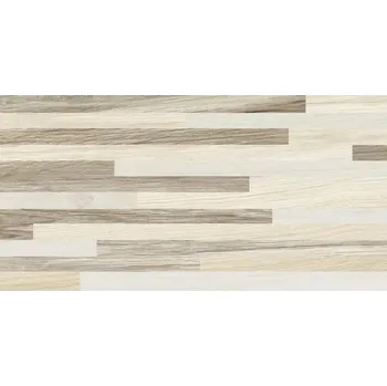 Dekor Obklad imitace dřeva Bella ivory mosaic 40x25 cm