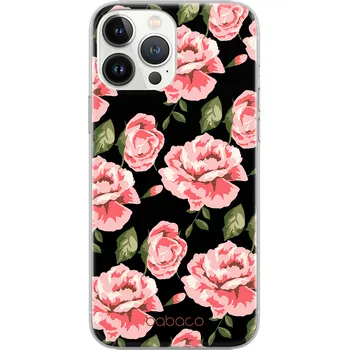Pouzdro na mobilní telefon Babaco Ochranný kryt na iPhone 14 - Babaco, Flowers 013 Black BPCFLOW7594