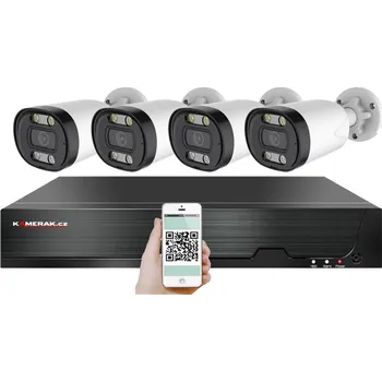 Kompletní kamerový systém PoE IP 4 kamerový set XM-413B 4MPx, CZ menu