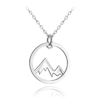 Řetízek Minet Stars Stříbrný náhrdelník- hory