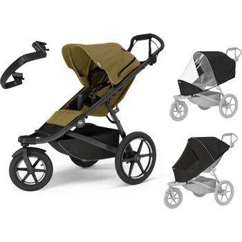 Přeprava dětí Akční set Thule Urban Glide 3 Nutria Green + moskytiéra + pláštěnka + madlo autorizovaný prodejce THULE