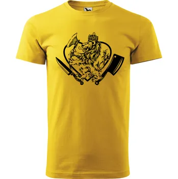 Pánské tričko Tričko - Řeznický znak Barva: Žlutá (04), Velikost: 134 cm/8 let, Střih: Pánské