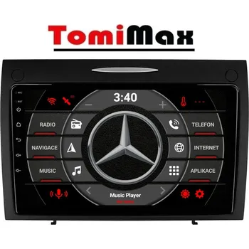 Autorádio TomiMax Mercedes SLK Android 14 autorádio s WIFI, GPS, USB, BT HW výbava: 4 Core 1GB+16GB LOW, Velikost obrazovky: Dotyková obrazovka: 9"
